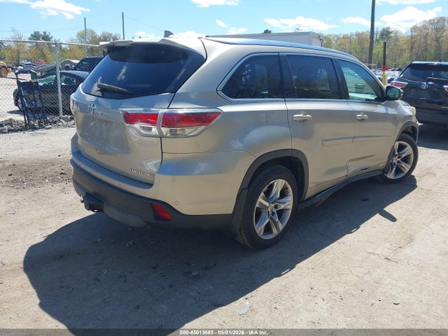 2014 Toyota Highlander Limited V6 მანქანა იყიდება აუქციონზე, vin: 5TDDKRFH6ES012557, აუქციონის ნომერი: 45013885