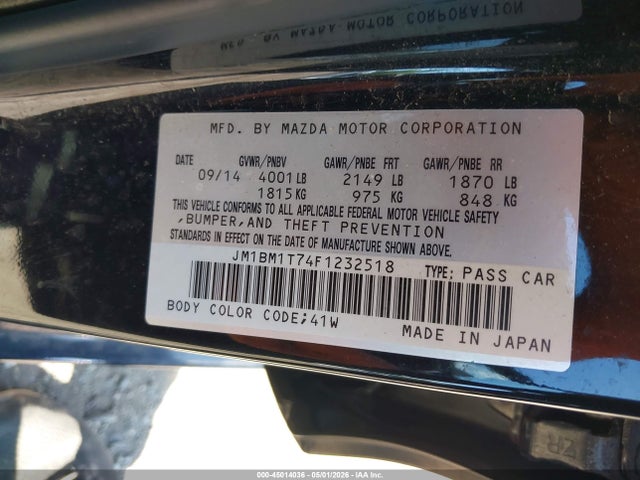 JM1BM1T74F1232518 Mazda Mazda3 I Sv