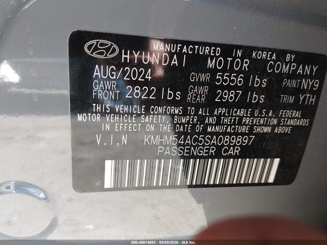 Hyundai Ioniq 6 Limited 2025 KMHM54AC5SA089897 Image 9