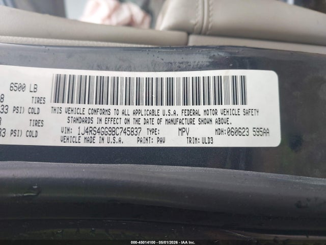 Aukcja sprzedaży 2011 Jeep Grand Cherokee Laredo, vin: 1J4RS4GG9BC745837, numer aukcji: 45014100