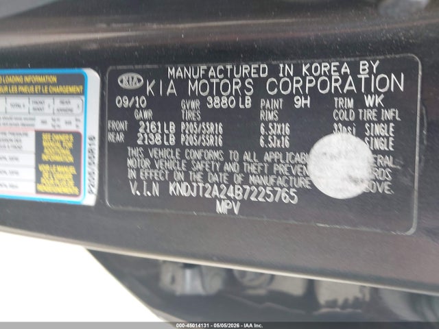 Продажа на аукционе авто 2011 Kia Soul +, vin: KNDJT2A24B7225765, номер лота: 45014131