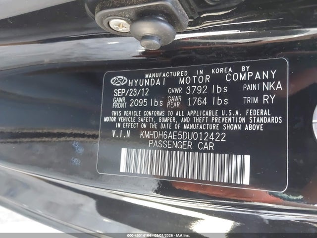 Продаж на аукціоні авто 2013 Hyundai Elantra Se, vin: KMHDH6AE5DU012422, номер лоту: 45014164