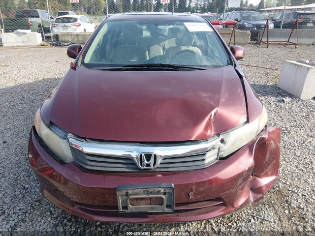 45014301 :رقم المزاد ، 19XFB2F59CE374895 vin ، 2012 Honda Civic Lx مزاد بيع