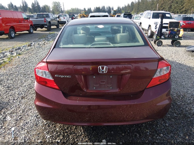 45014301 :رقم المزاد ، 19XFB2F59CE374895 vin ، 2012 Honda Civic Lx مزاد بيع