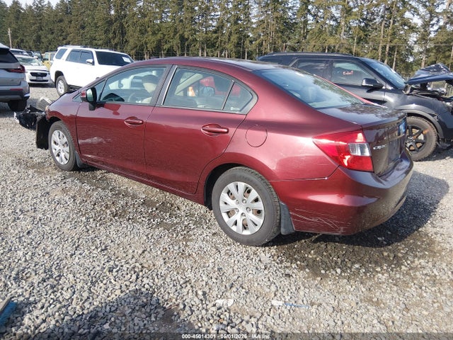 45014301 :رقم المزاد ، 19XFB2F59CE374895 vin ، 2012 Honda Civic Lx مزاد بيع