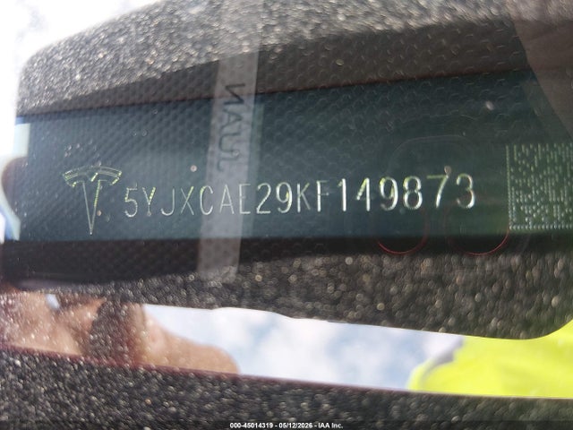 Aukcja sprzedaży 2019 Tesla Model X, vin: 5YJXCAE29KF149873, numer aukcji: 45014319