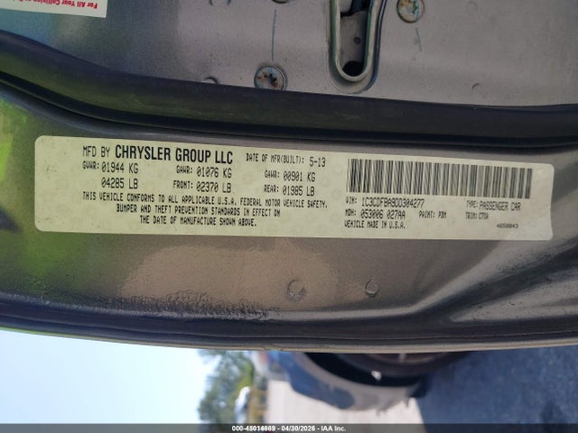 2013 Dodge Dart Sxt მანქანა იყიდება აუქციონზე, vin: 1C3CDFBA9DD304277, აუქციონის ნომერი: 45014669