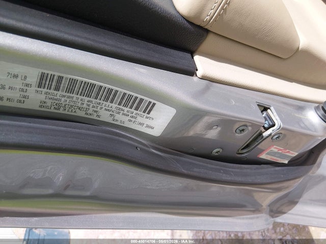 2015 Dodge Durango Citadel მანქანა იყიდება აუქციონზე, vin: 1C4SDJET2FC742137, აუქციონის ნომერი: 45014706
