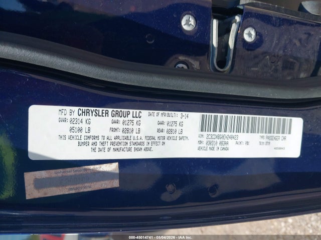 Aukcja sprzedaży 2014 Dodge Charger Se, vin: 2C3CDXBG0EH248423, numer aukcji: 45014741