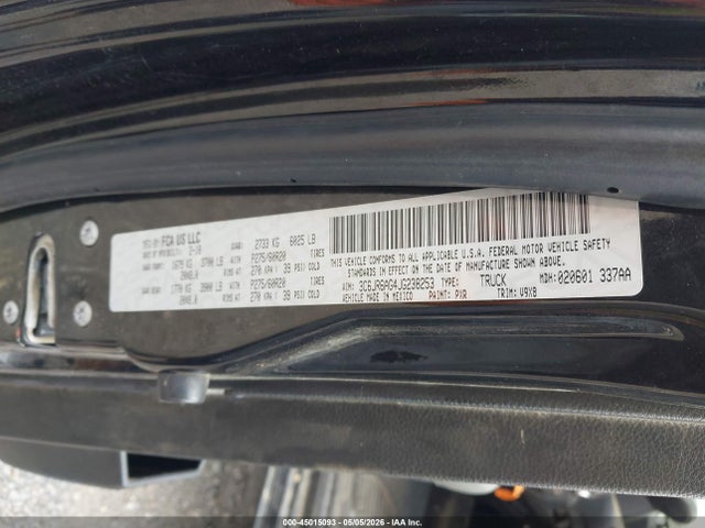 Продажа на аукционе авто 2018 Ram 1500, vin: 3C6JR6AG4JG238253, номер лота: 45015093