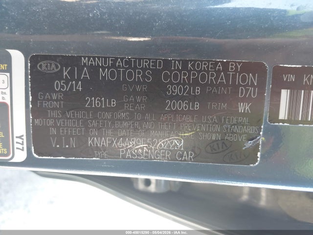 Продажа на аукционе авто 2015 Kia Forte Ex, vin: KNAFX4A89F5282231, номер лота: 45015290