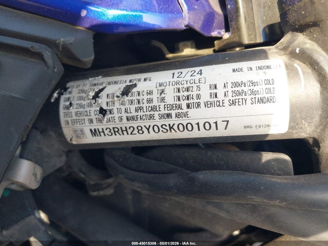 Yamaha Mtn320 Ac 2025 MH3RH28Y0SK001017 Image 10