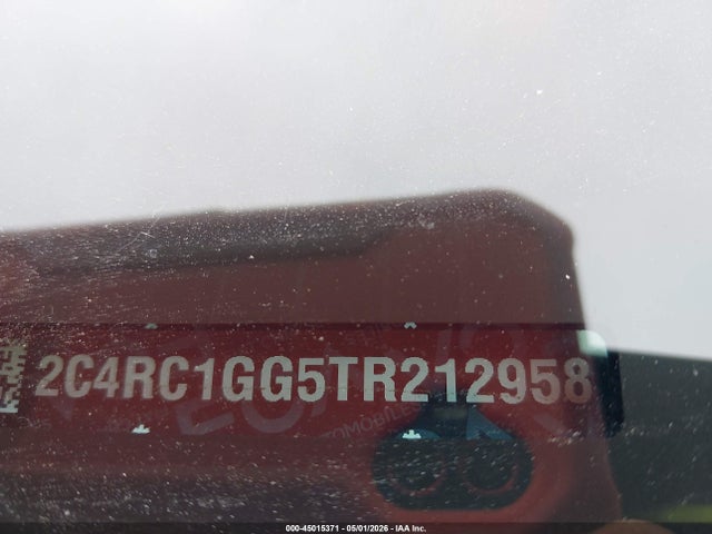 2026 Chrysler Pacifica Limited მანქანა იყიდება აუქციონზე, vin: 2C4RC1GG5TR212958, აუქციონის ნომერი: 45015371