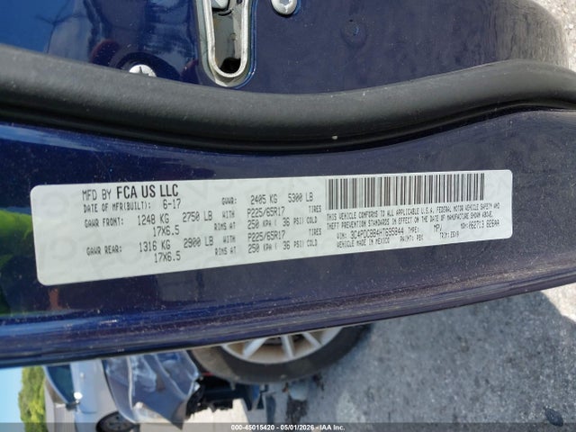 45015420 :رقم المزاد ، 3C4PDCBB4HT695844 vin ، 2017 Dodge Journey Sxt مزاد بيع