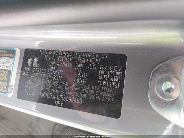 KIA Niro Ev Wind 2024 KNDCR3L13R5098465 Image 9