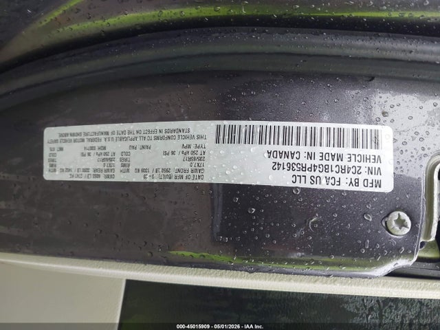 2023 Chrysler Pacifica Touring L მანქანა იყიდება აუქციონზე, vin: 2C4RC1BG4PR536142, აუქციონის ნომერი: 45015909