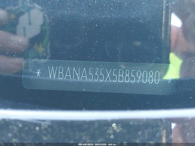 45016029 :رقم المزاد ، WBANA535X5B859080 vin ، 2005 Bmw 525i مزاد بيع
