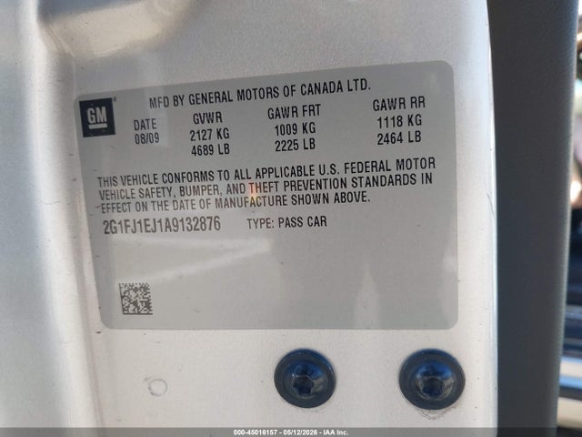 Продажа на аукционе авто 2010 Chevrolet Camaro 1ss, vin: 2G1FJ1EJ1A9132876, номер лота: 45016157