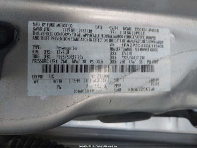 Ford C-max Energi Sel 2016 1FADP5CU4GL113408 Image 9