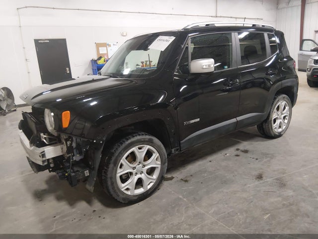 2018 Jeep Renegade Limited 4x4 მანქანა იყიდება აუქციონზე, vin: ZACCJBDB6JPG99390, აუქციონის ნომერი: 45016301