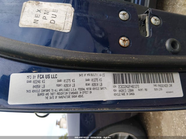 Aukcja sprzedaży 2015 Dodge Challenger Sxt, vin: 2C3CDZAG2FH821272, numer aukcji: 45016323