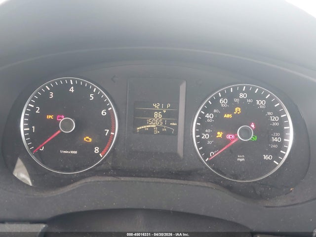 2012 Volkswagen Jetta 2.5l Se მანქანა იყიდება აუქციონზე, vin: 3VWDP7AJ0CM363006, აუქციონის ნომერი: 45016331