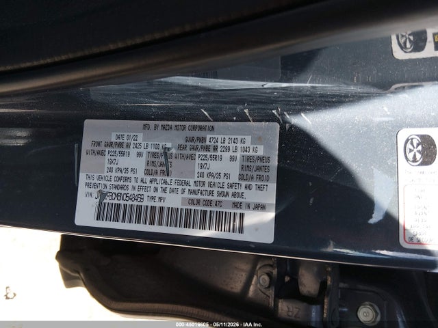 45016605 :رقم المزاد ، JM3KFBCM6N0548469 vin ، 2022 Mazda Cx-5 2.5 S Carbon Edition مزاد بيع