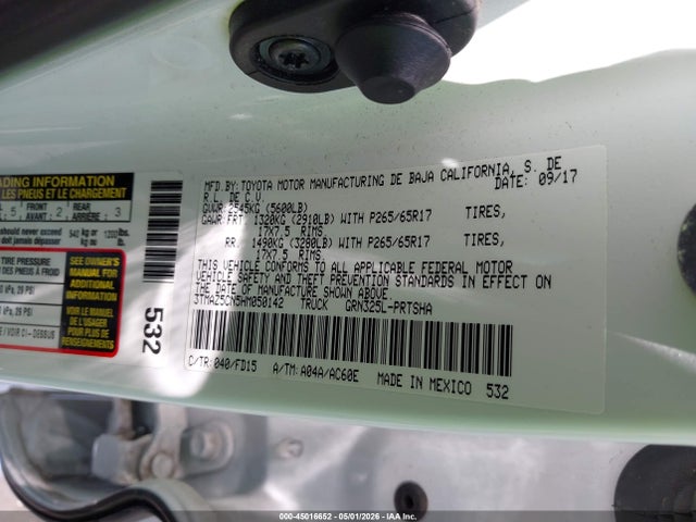 3TMAZ5CN5HM050142 Toyota Tacoma Trd Sport