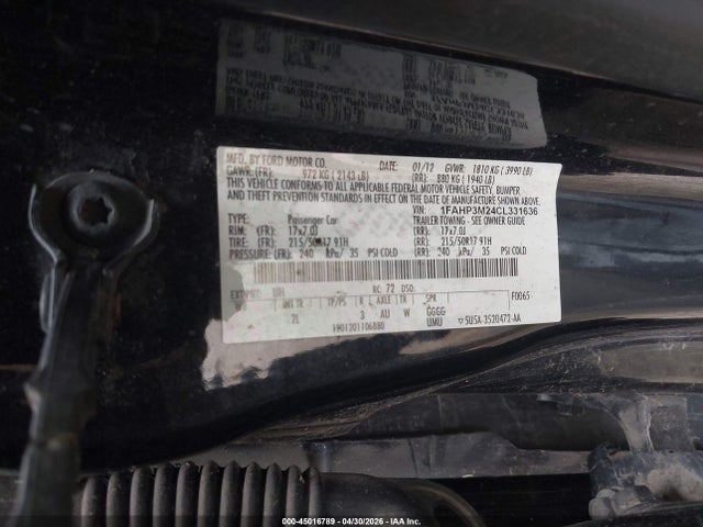 Продаж на аукціоні авто 2012 Ford Focus Sel, vin: 1FAHP3M24CL331636, номер лоту: 45016789