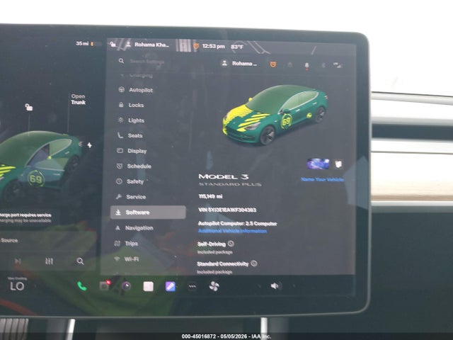 Aukcja sprzedaży 2019 Tesla Model 3, vin: 5YJ3E1EA1KF304383, numer aukcji: 45016872