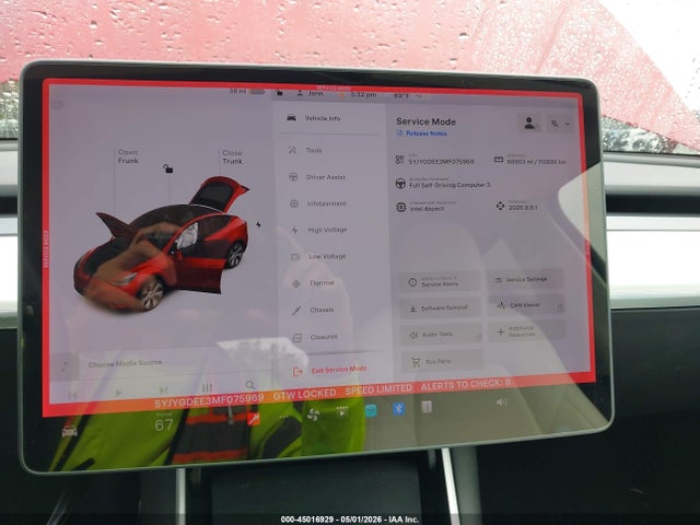 Продажа на аукционе авто 2021 Tesla Model Y Long Range Dual Motor All-wheel Drive, vin: 5YJYGDEE3MF075969, номер лота: 45016929
