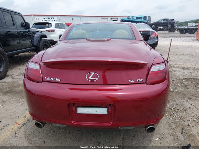 45017049 :رقم المزاد ، JTHFN45Y689019935 vin ، 2008 Lexus Sc 430 مزاد بيع