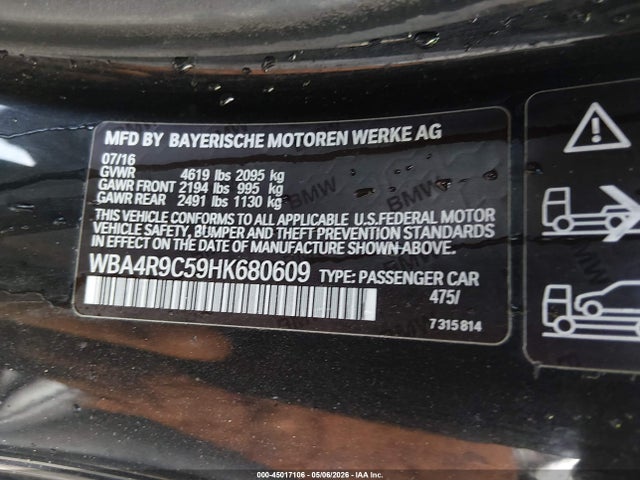 Aukcja sprzedaży 2017 Bmw 430i Xdrive, vin: WBA4R9C59HK680609, numer aukcji: 45017106