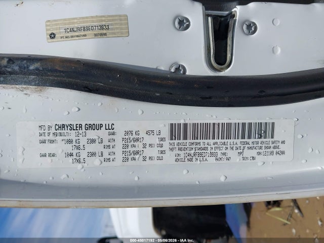 45017192 :رقم المزاد ، 1C4NJRFB9ED713933 vin ، 2014 Jeep Patriot Latitude مزاد بيع