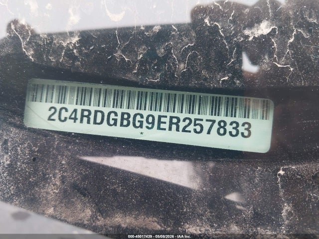 2014 Dodge Grand Caravan Se 30th Anniversary მანქანა იყიდება აუქციონზე, vin: 2C4RDGBG9ER257833, აუქციონის ნომერი: 45017439