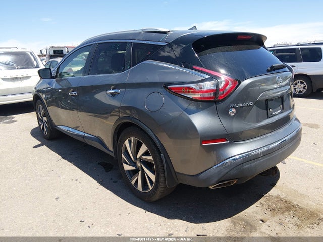 45017475 :رقم المزاد ، 5N1AZ2MHXFN253923 vin ، 2015 Nissan Murano Platinum مزاد بيع
