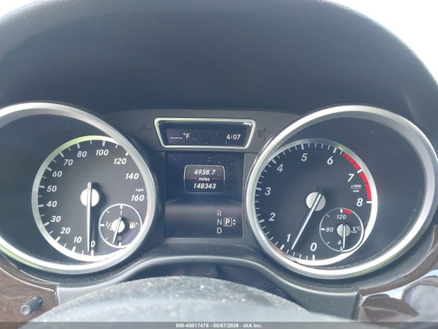 45017478 :رقم المزاد ، 4JGDA5HB0FA529576 vin ، 2015 Mercedes-benz Ml 350 4matic مزاد بيع