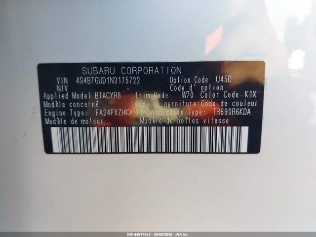 Subaru Outback Wilderness 2022 4S4BTGUD1N3175722 Image 9