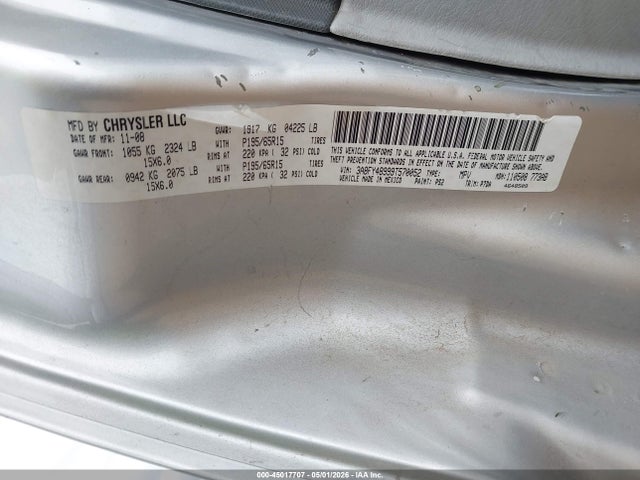 Aukcja sprzedaży 2009 Chrysler Pt Cruiser Lx, vin: 3A8FY48999T570052, numer aukcji: 45017707