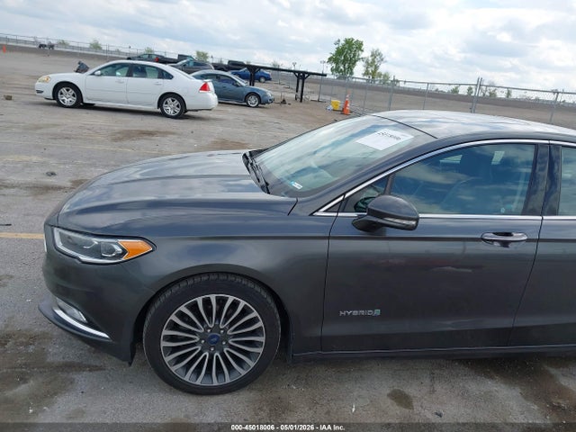 2018 Ford Fusion Hybrid Titanium მანქანა იყიდება აუქციონზე, vin: 3FA6P0RUXJR167033, აუქციონის ნომერი: 45018006