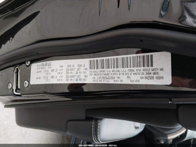 2016 Jeep Cherokee Sport მანქანა იყიდება აუქციონზე, vin: 1C4PJMAB3GW316504, აუქციონის ნომერი: 45018083