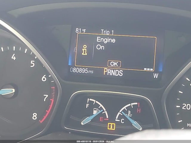 2018 Ford Focus Titanium მანქანა იყიდება აუქციონზე, vin: 1FADP3J26JL294203, აუქციონის ნომერი: 45018116