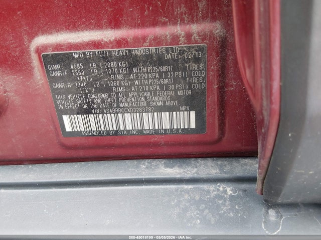 Продажа на аукционе авто 2013 Subaru Outback 2.5i Premium, vin: 4S4BRBCCXD3283782, номер лота: 45018199