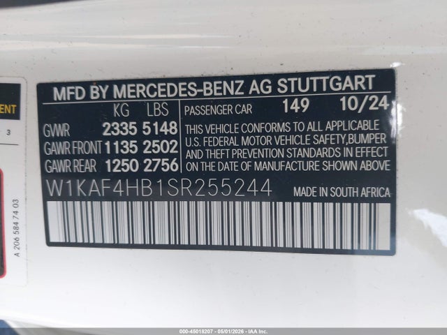 Mercedes-Benz C 300 2025 W1KAF4HB1SR255244 Image 9