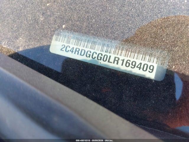 45018318 :رقم المزاد ، 2C4RDGCG0LR169409 vin ، 2020 Dodge Grand Caravan Sxt مزاد بيع