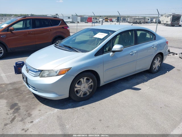 Aukcja sprzedaży 2012 Honda Civic Hybrid, vin: JHMFB4F21CS005218, numer aukcji: 45018414