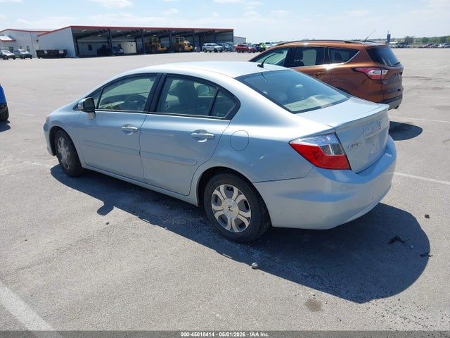 Aukcja sprzedaży 2012 Honda Civic Hybrid, vin: JHMFB4F21CS005218, numer aukcji: 45018414