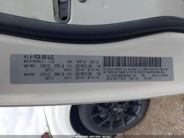 Aukcja sprzedaży 2019 Dodge Journey Se, vin: 3C4PDCBB9KT687049, numer aukcji: 45018448