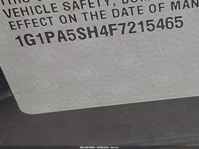 Chevrolet Cruze Ls Auto 2015 1G1PA5SH4F7215465 Image 9