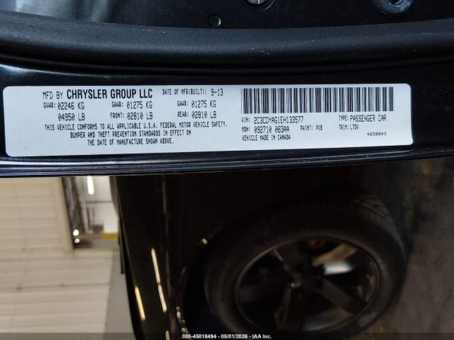 Продаж на аукціоні авто 2014 Dodge Challenger Sxt, vin: 2C3CDYAG1EH133577, номер лоту: 45018494